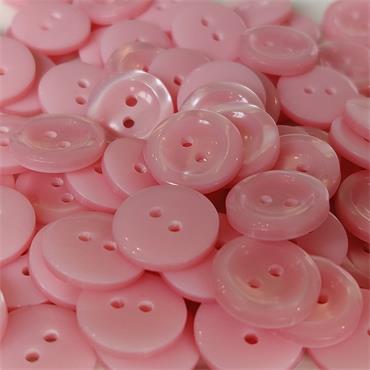 Ridge Baby Button - Pink 15mm