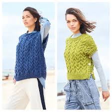 Stylecraft Pattern 10112 Ladies Tank Tops in ReLove Aran
