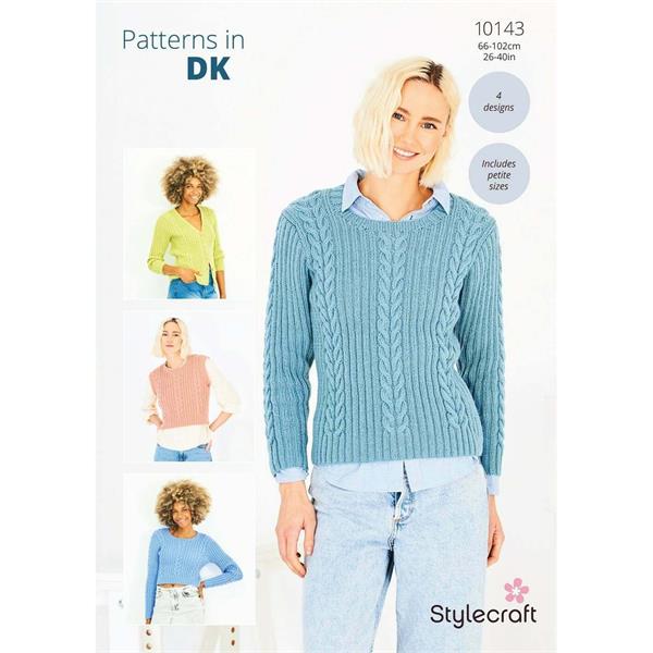 Stylecraft Pattern 10143 Ladies Tops in DK