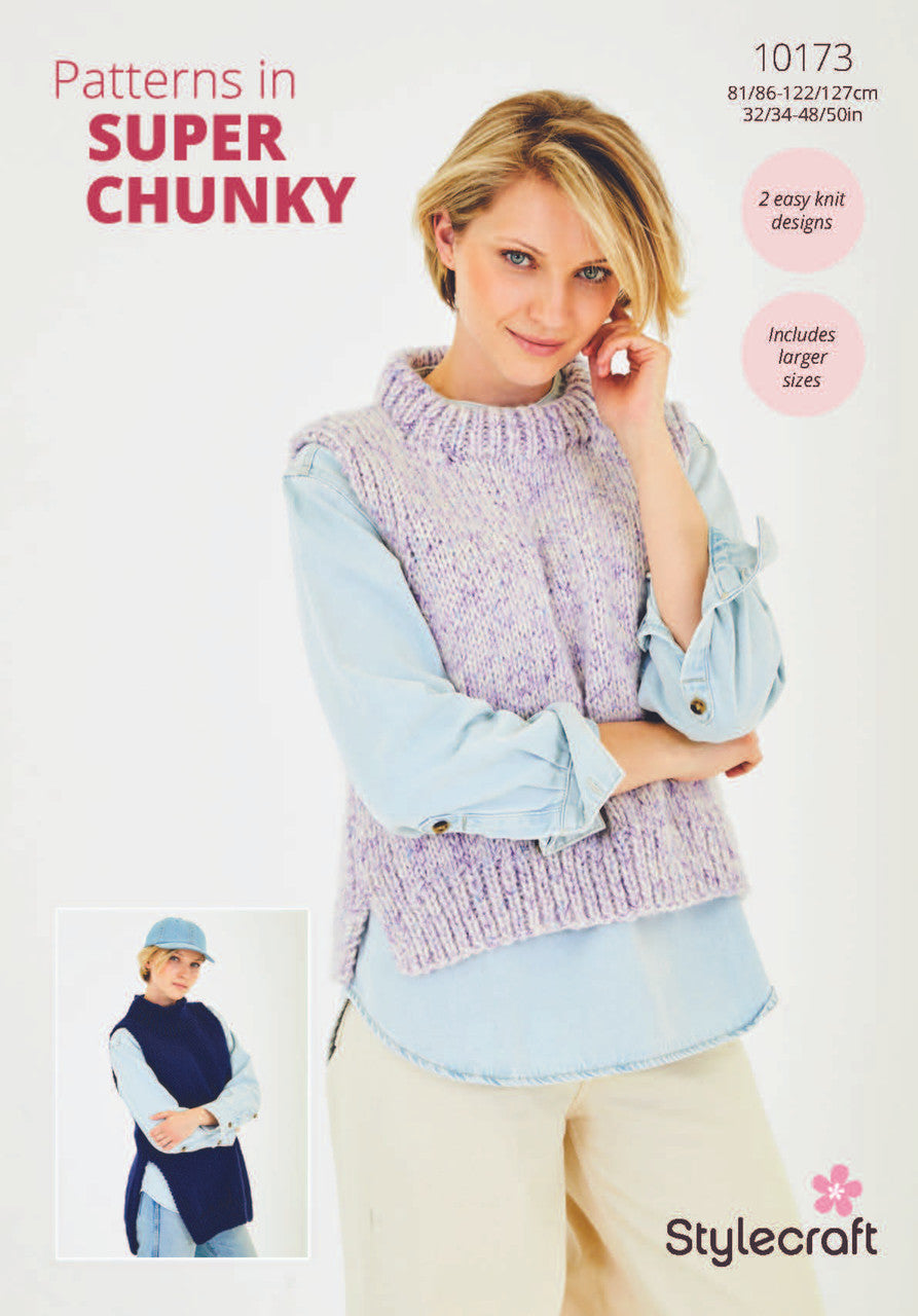 Stylecraft Pattern 10173 in Ladies Tank Top & Tunic in Serene Aran