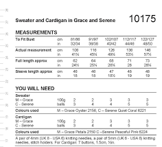 Stylecraft Pattern 10175 Sweater & Cardigan in Serene or Grace Aran