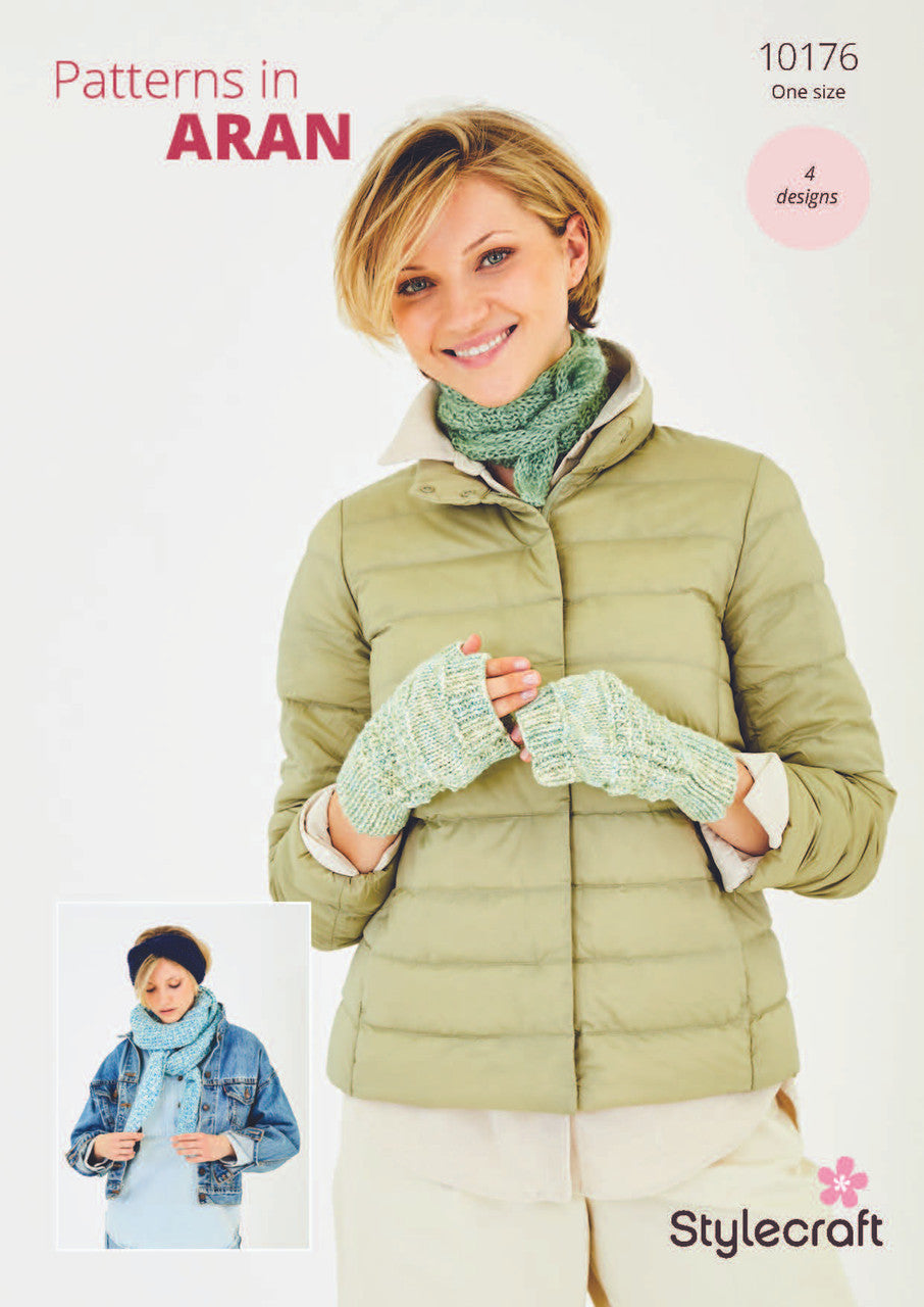 Stylecraft Pattern 10176 Accessories in Serene & Grace Aran