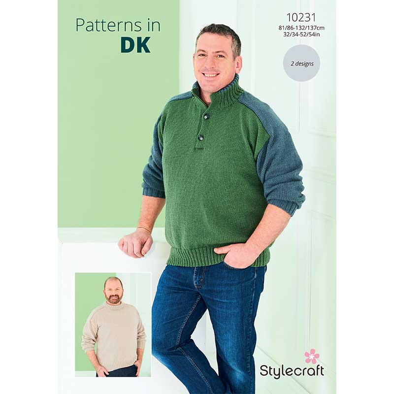 Stylecraft Pattern 10231 Men's Sweaters in DK