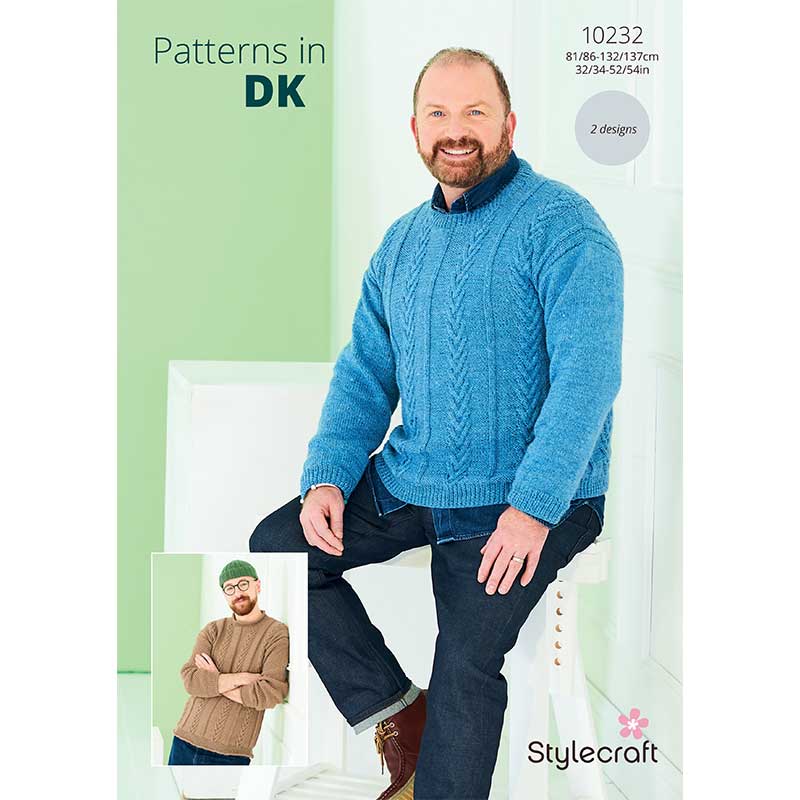 Stylecraft Pattern 10232 Men's Sweaters in DK