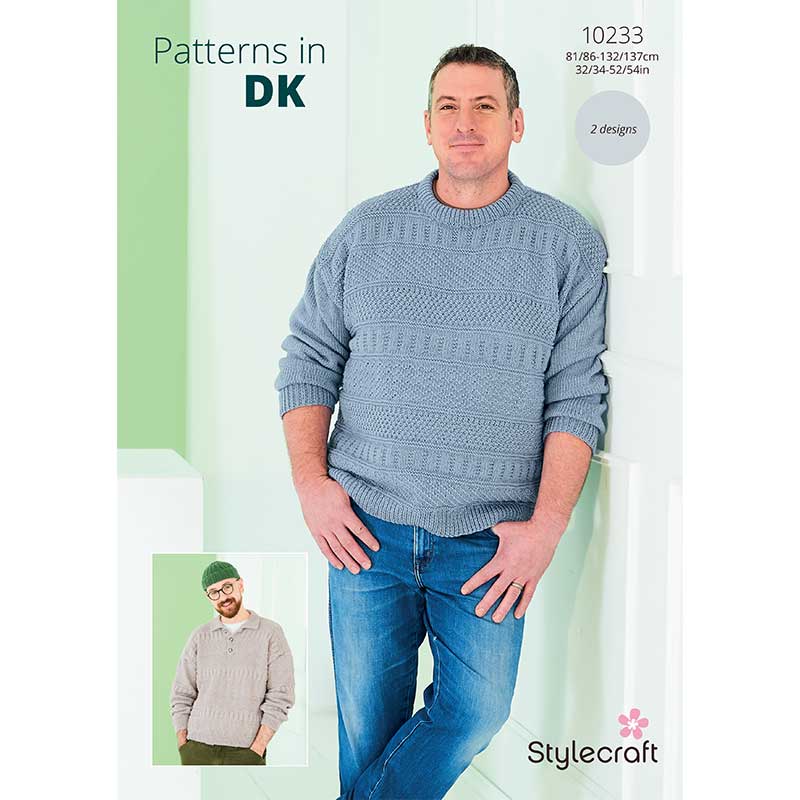 Stylecraft Pattern 10233 Men's Sweaters in DK