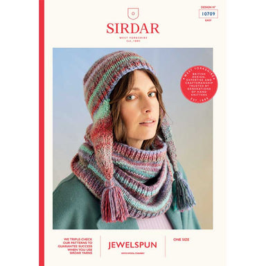 Sirdar Pattern 10709 Anemone Hat & Snood in Jewelspun with Wool Chunky