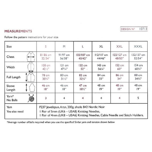 Sirdar Pattern 10713 Night Blooming Roll Neck Tunic/Dress in Jewelspun Aran