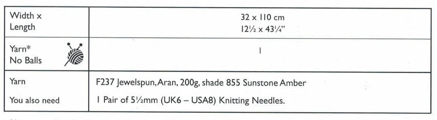 Sirdar Pattern 10729 Sunset Stroll Snood in Jewelspun Aran