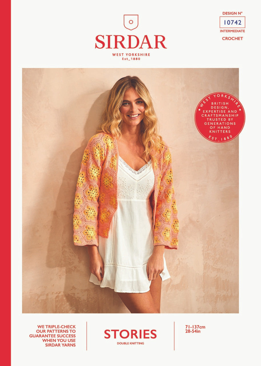 Sirdar Pattern 10742 Daydream Crochet Cardigan