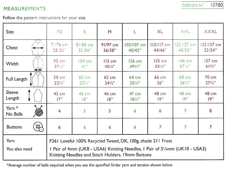 Sirdar Pattern 10780 Round Neck Rib Sweater in Loveful Recycled DK