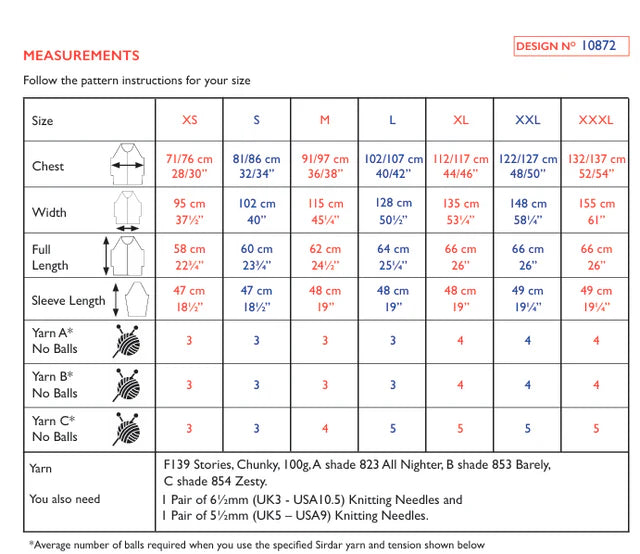 Sirdar Pattern 10872 Stripes But Better Sweater in Stories Chunky