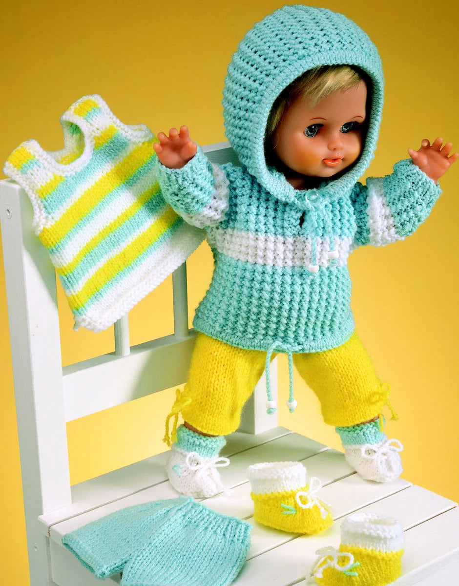 Sirdar Pattern 3122 Doll's Tracksuit in DK