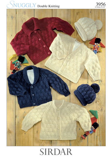Sirdar Pattern 3956 Babies Cardigans & Hats in DK