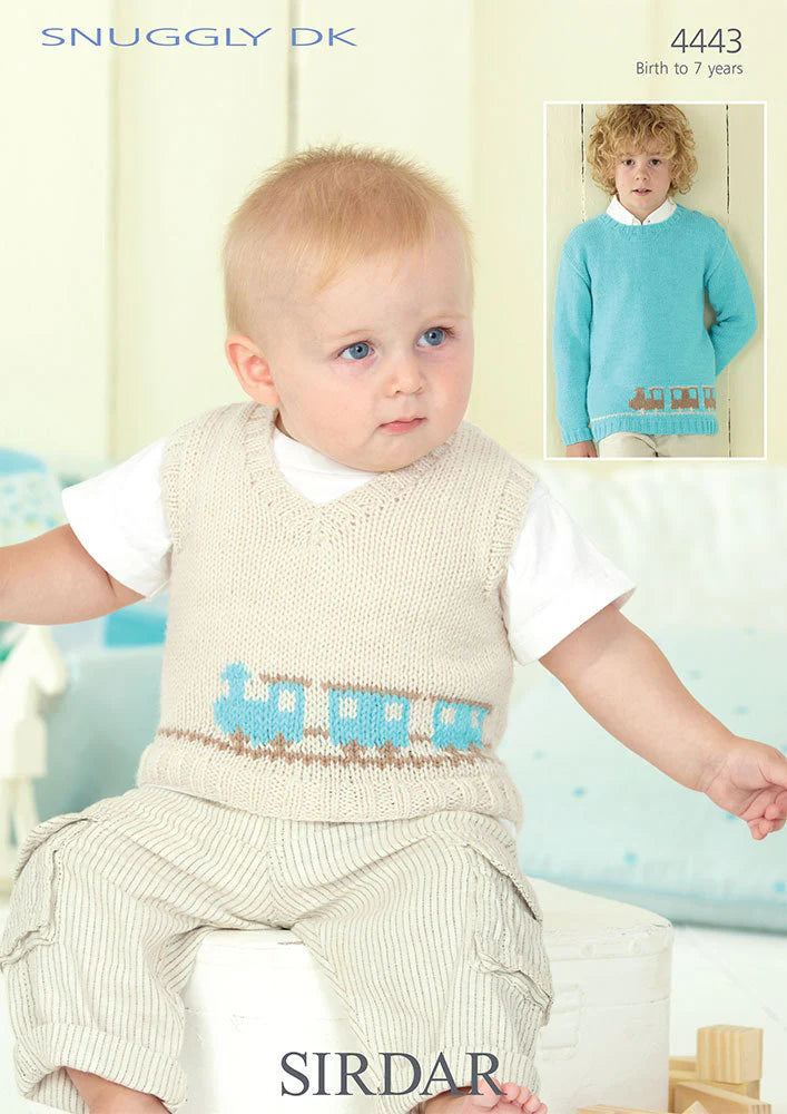 Sirdar Pattern 4443 Train Tank top & sweater in DK