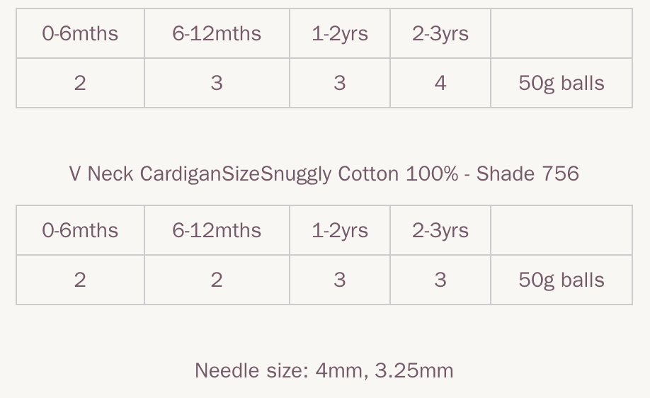 Sirdar Pattern 5271 Baby Cardigan in Snuggly 100% Cotton DK