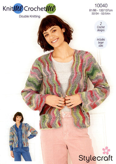 Stylecraft Pattern 10040 Crochet Jackets in 'Knit me, Crochet me' DK