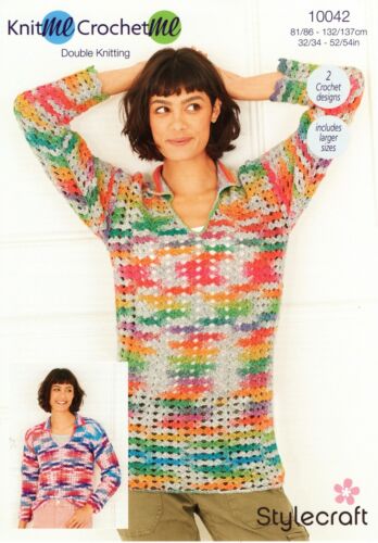 Stylecraft Pattern 10042 Crochet Tunics in 'Knit me, Crochet me' DK