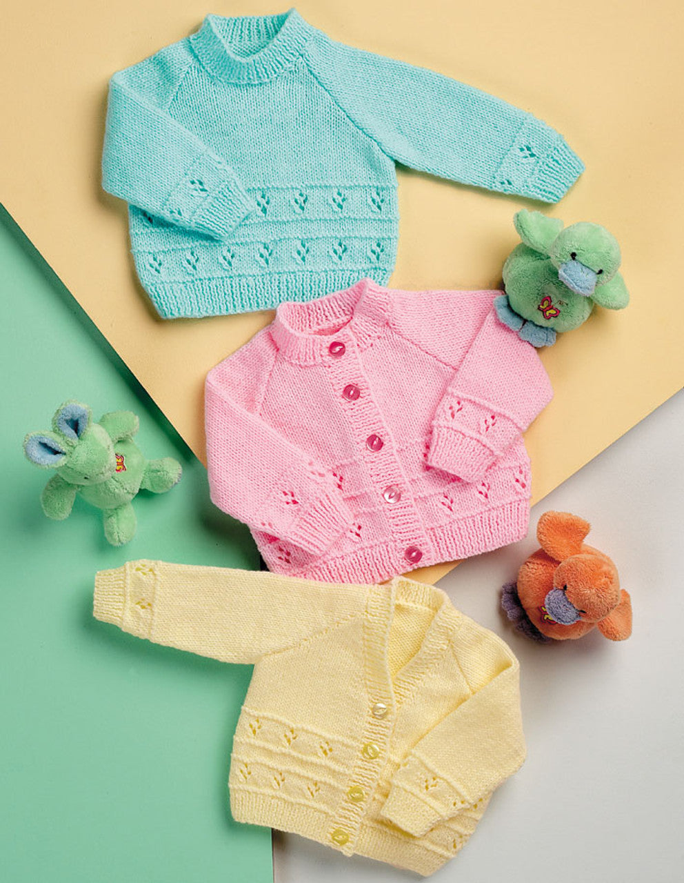 Stylecraft Pattern 8009 Baby Cardigans and Jumpers in DK