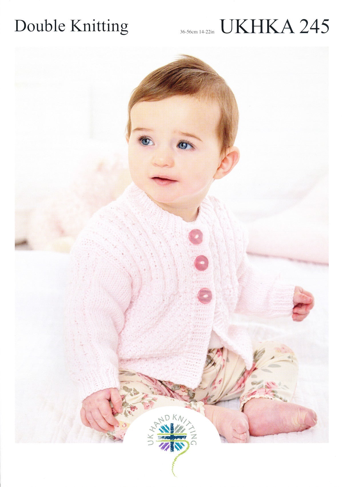 UKHKA Pattern 245 Baby Blanket, Jacket and Cardigan in DK