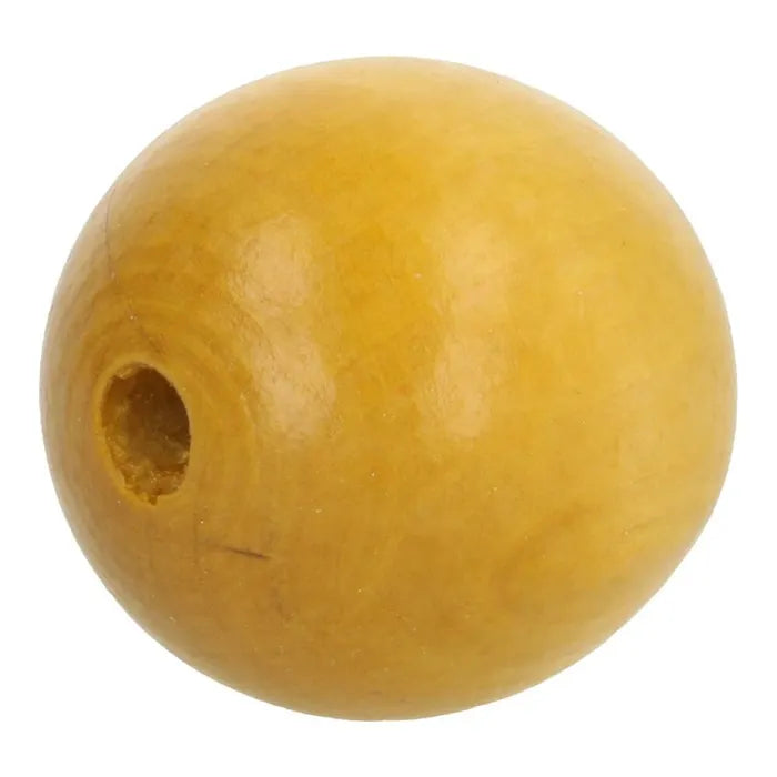 Wooden Beads - 19mm - light brown (each)