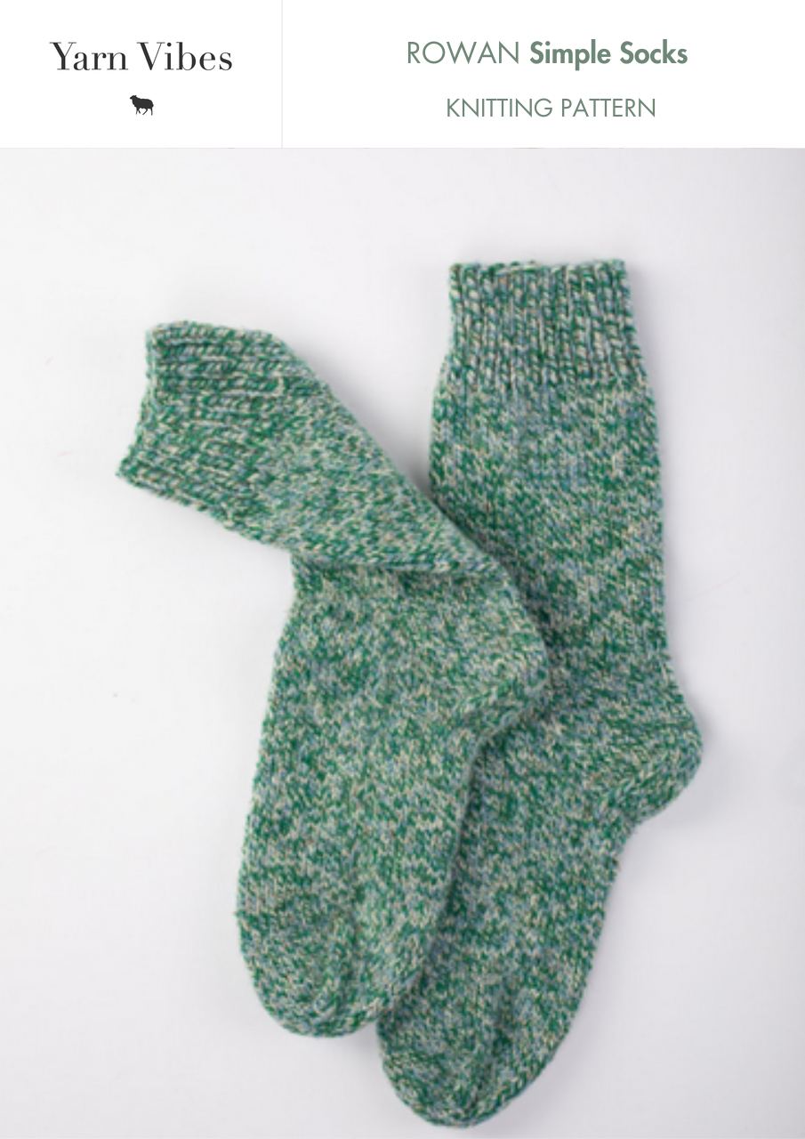 Yarn Vibes - Rowan Simple Socks Aran Knitting Pattern Booklet