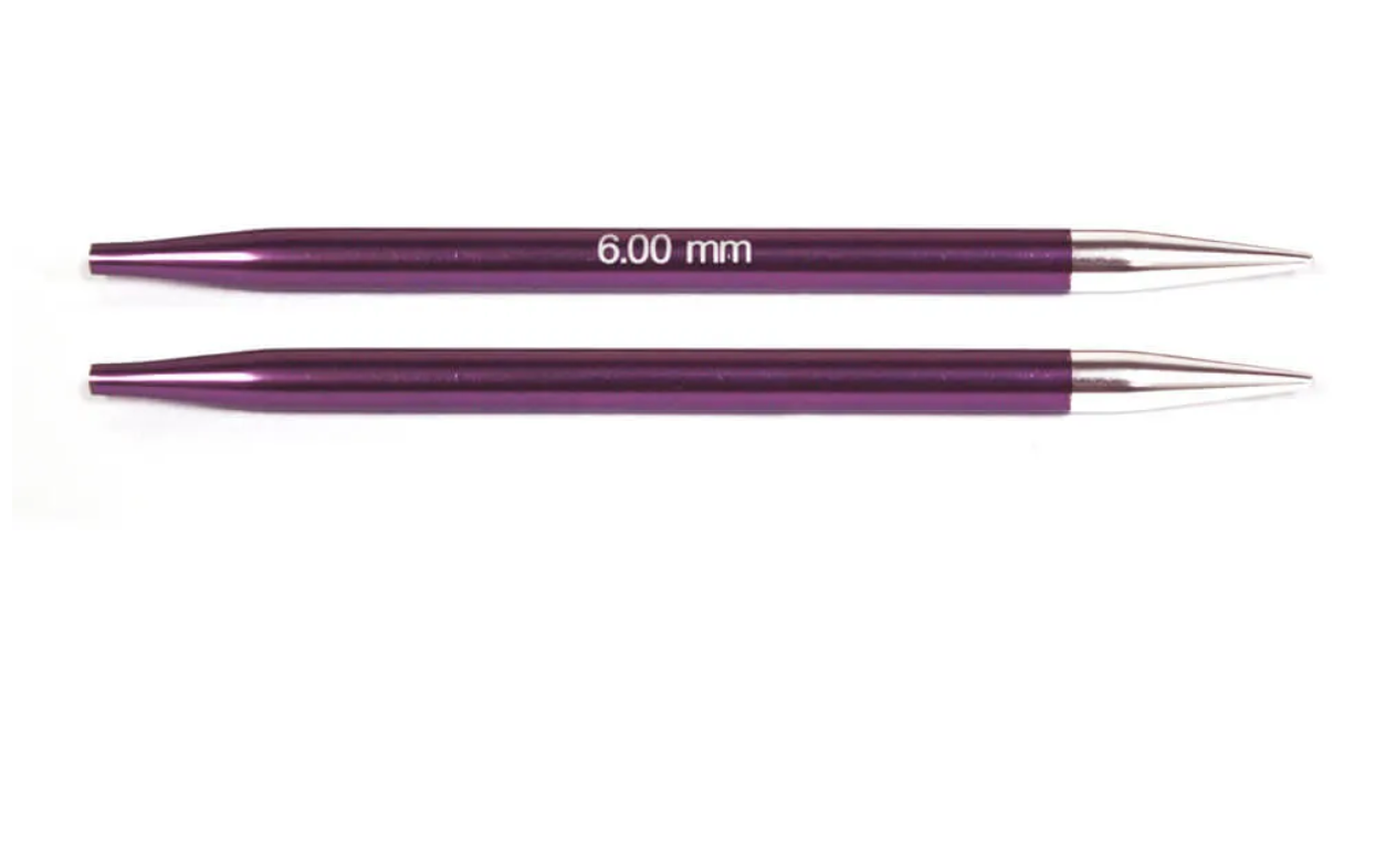 Knit Pro Zing Interchangeable Needle Tips - 10cm Long