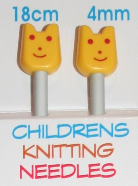 Pony Children's Knitting Needles - Metal, 4mm, 18cm long