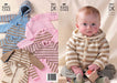 King Cole 2821 Mix 'n' Match Raglan Sweaters and Jackets in DK