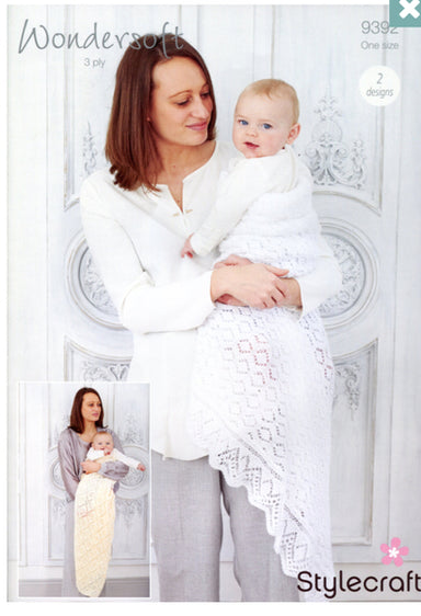 Stylecraft 9392 Shawls in 3 Ply