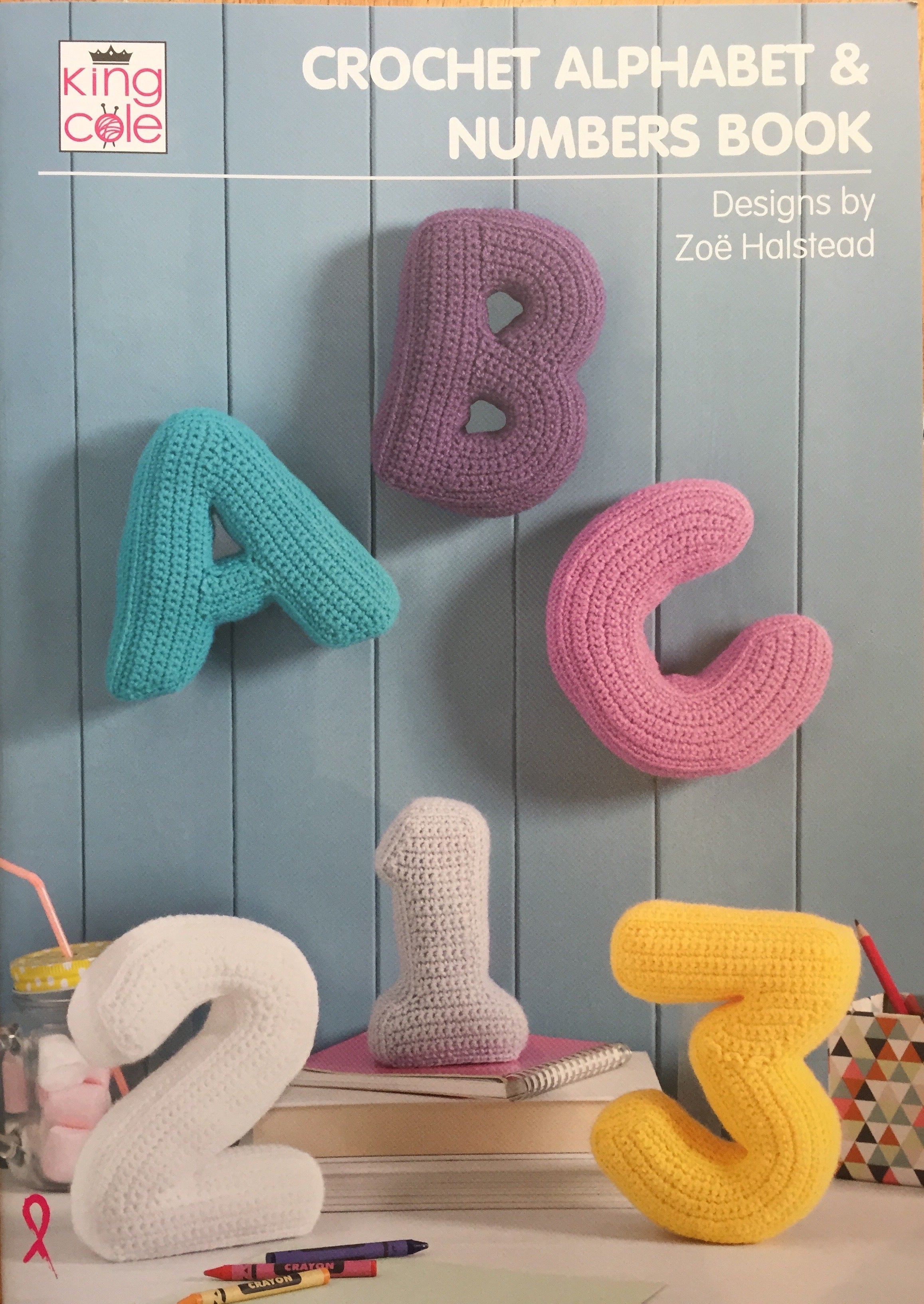 King Cole Crochet Alphabet & Numbers Book