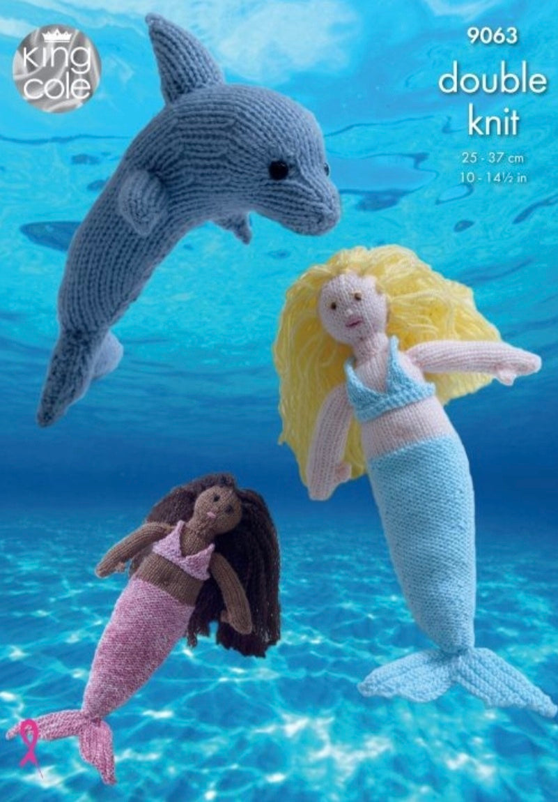 King Cole Pattern 9063 Mermaid & Dolphin in DK