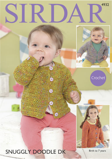 Sirdar 4932 Crochet Jackets and cardigans in Snuggly Doodle DK