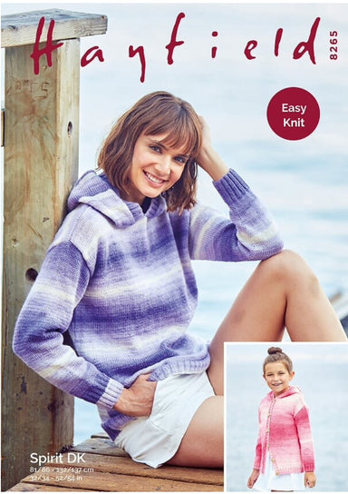 Hayfield 8265 Sweater and Jacket in Spirit DK