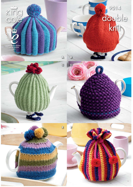 King Cole Pattern 9014 Tea Cosies in DK