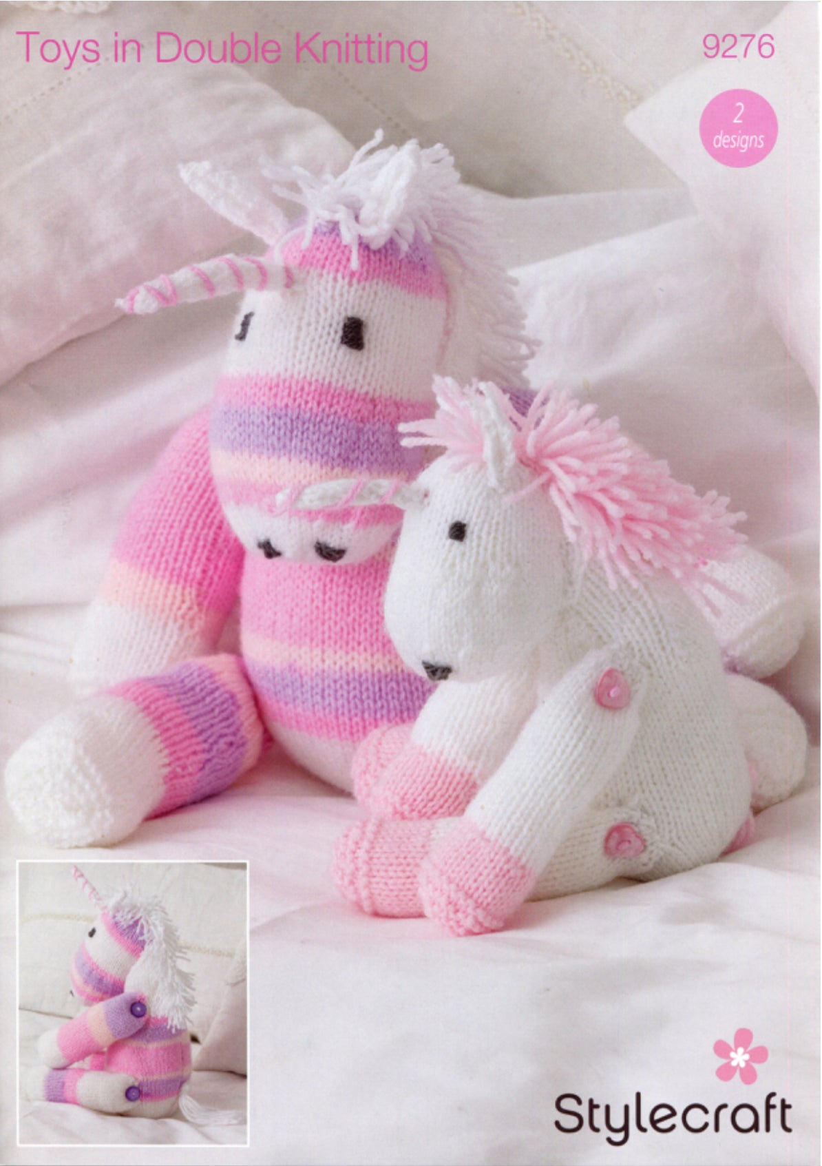 Stylecraft 9276 knitted Unicorn Toys