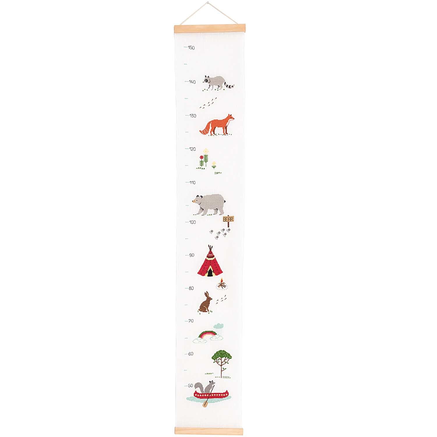 Rico animals height measure embroidery kit