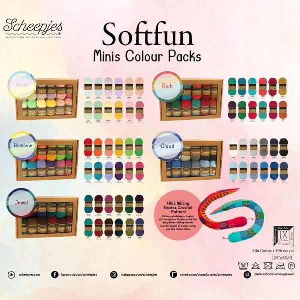 Scheepjes Softfun Colour Pack - Select pack
