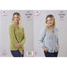 King Cole 5671 Ladies Cardigan and Sweater in DK