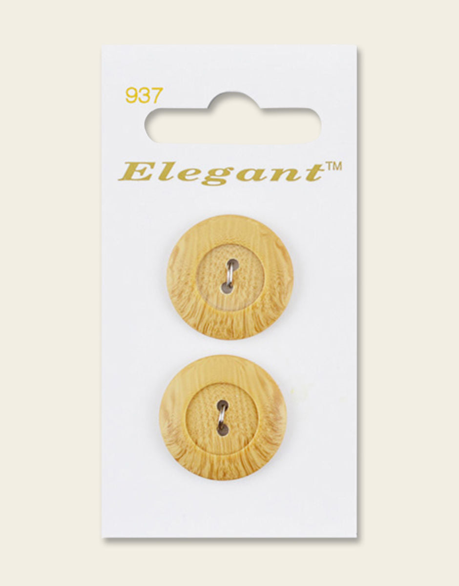 Sirdar elegant buttons - 937 - Natural Wood