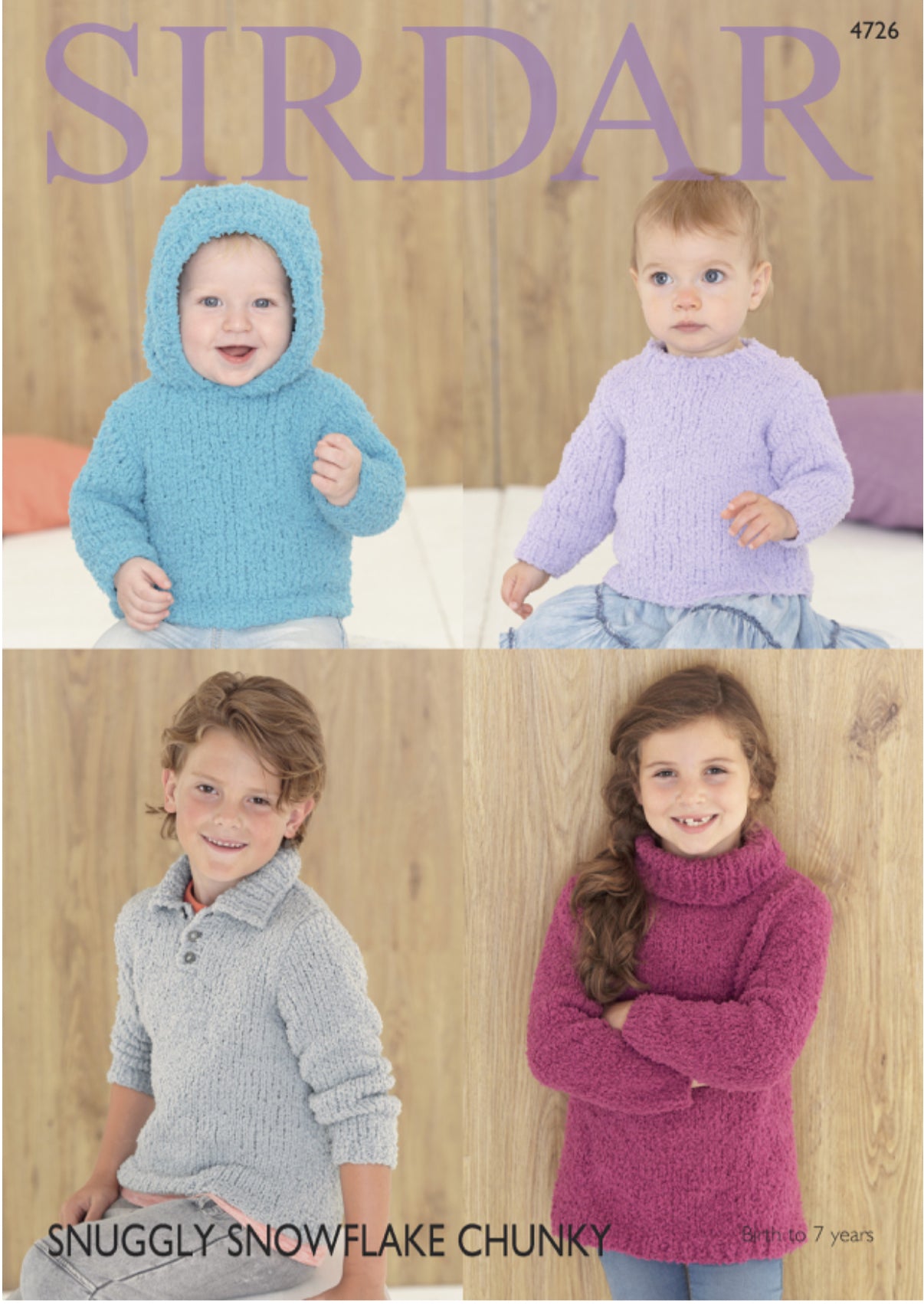 Sirdar 4726 Sweaters in Snuggly Snowflake Chunky