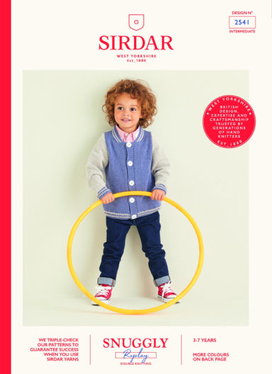 Sirdar pattern 2541 Boy's Jacket in Snuggly Replay