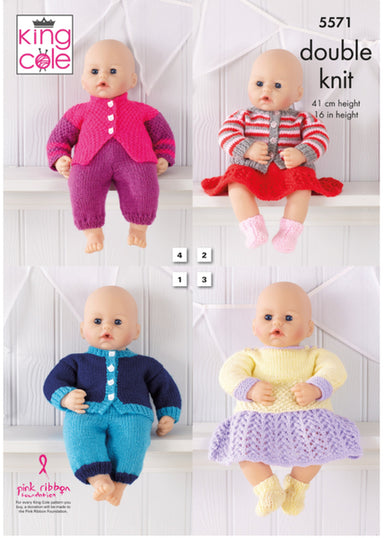 King Cole 5571 Dolls Clothes