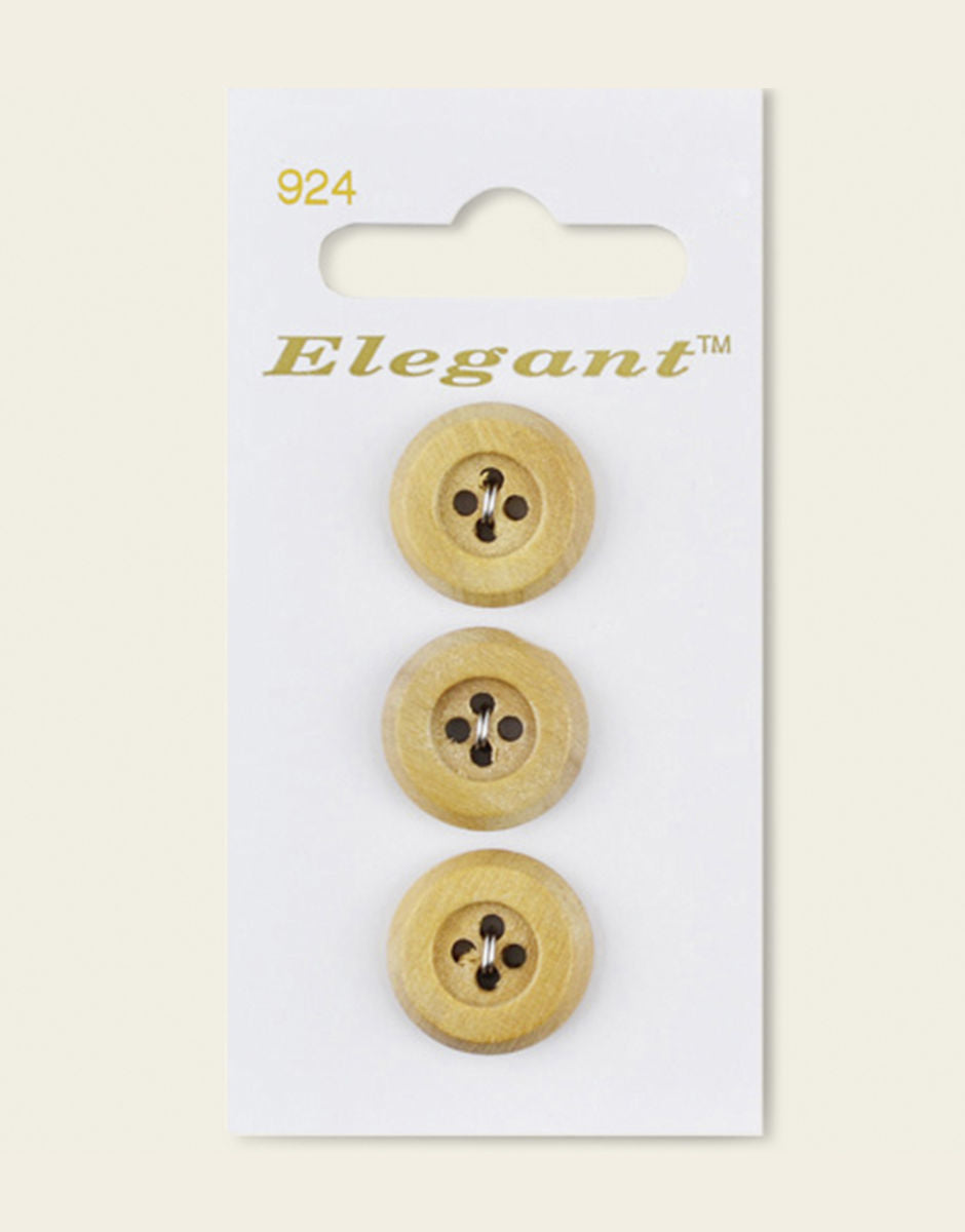 Sirdar Elegant Buttons - 924 - Natural Wood