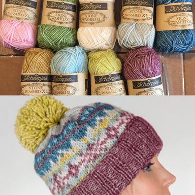 Scheepjes Yarn The After Party No. 7. Fair Isle hat knitting kit