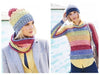 Stylecraft 9676 Sweater, Snood and Hat in Batik Swirl