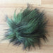 Furry Detachable Pom Poms - 14cm Green