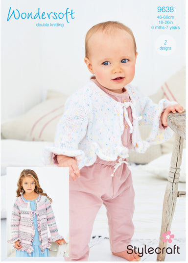 Stylecraft 9638 Jacket and Bolero in Wondersoft Prints DK