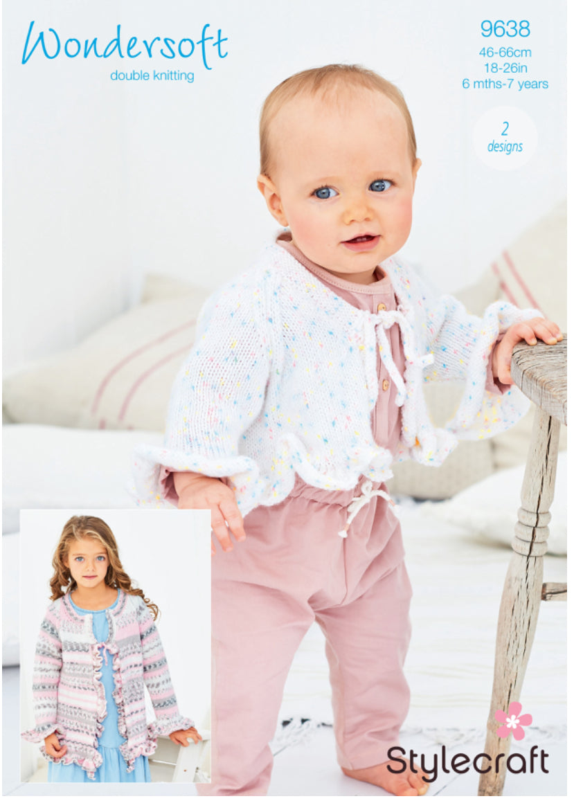 Stylecraft 9638 Jacket and Bolero in Wondersoft Prints DK