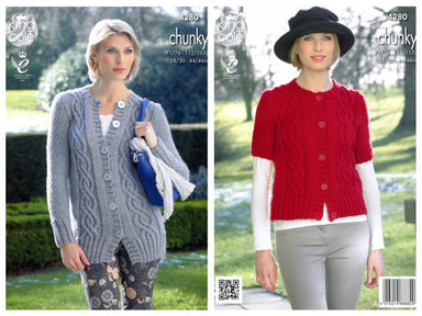 King Cole 4280 Cardigans in Magnum Chunky