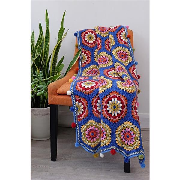 Jane Crowfoot - The Blue House Crochet Blanket Pattern